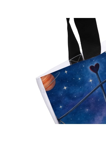 Mr. & Mrs. Panda Shopper Sternzeichen Waage Design mit Spruch in Weiß