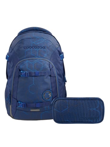 Coocazoo Schulrucksack-Set JOKER Blue Motion in blau 2-teilig