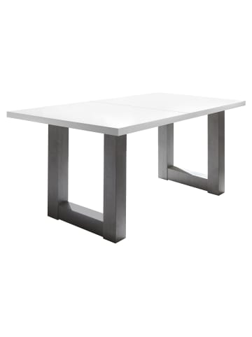 58 aufm Kessel ESSTISCH ausziehbar Eila 3 140 x 90 x 75 Esszimmertisch Graphit/Weiß Matt Lack