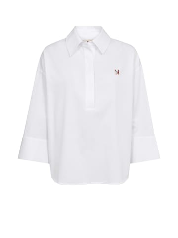 Mos Mosh Britze Cam Baumwollbluse in White