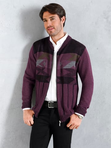 Sieh an! Strickjacke in bordeaux
