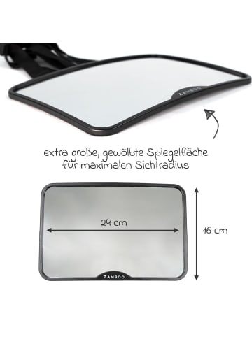 Zamboo Auto-Rücksitzspiegel für Babyschalen & Reboarder in black