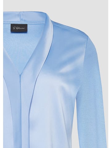 s.Oliver BLACK LABEL T-Shirt langarm in Blau