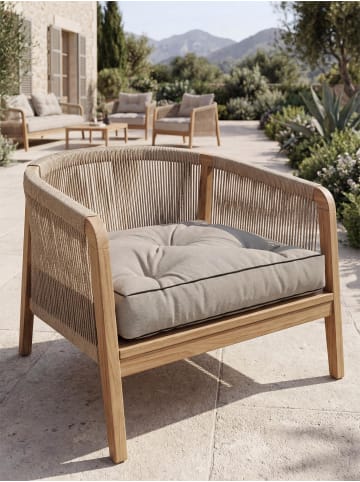 Aspero Stuhlkissen 58x58 cm Cartagena in Beige