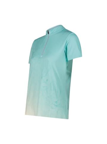 cmp Bike Shirt in lagoon-off white