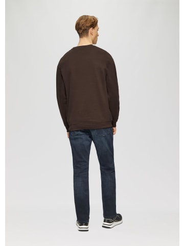 QS Sweatshirt in 89D0_dunkelbraun