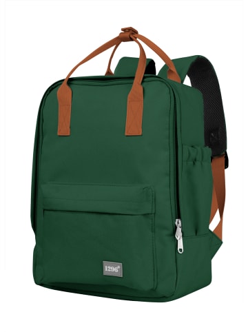 Hauptstadtkoffer blnbag U3 - kleiner Rucksack Damenrucksack Canvas Backpack robust in Waldgrün