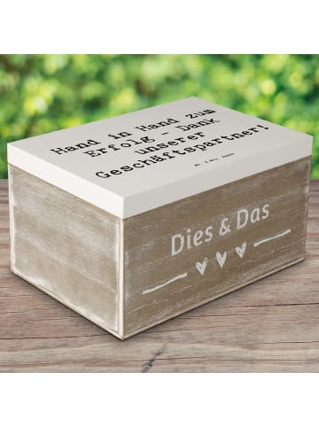 Mr. & Mrs. Panda Aufbewahrungsbox Spruch Erfolg Geschäftspartner... in Weiß