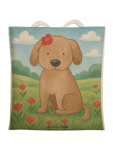 Mr. & Mrs. Panda Beutel Hund Dame Design ohne Spruch in Weiß