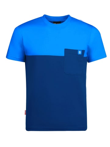 Trollkids T-Shirt "Bergen" in Marineblau / Mittelblau