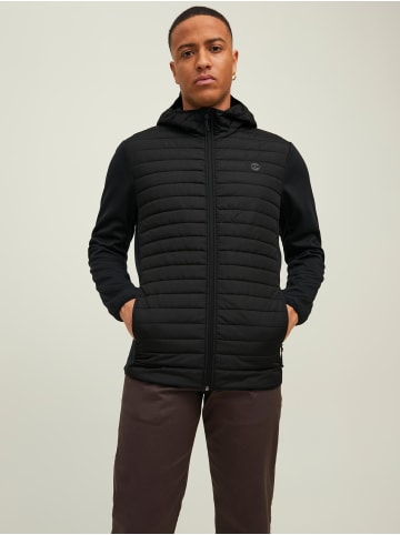 Jack & Jones Softshell Stepp Jacke mit Kapuze JJEMULTI in Schwarz-2