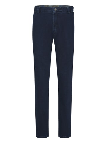 Meyer Chino-Hose Baumwoll-Lyocell Denim in Dark-Blue