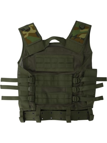 Normani Outdoor Sports USMC-Einsatzweste mit Lochkoppel Value Def-V in Woodland
