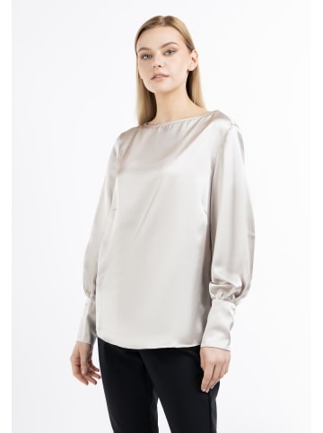 DreiMaster Damen Langarmbluse in Hellbeige