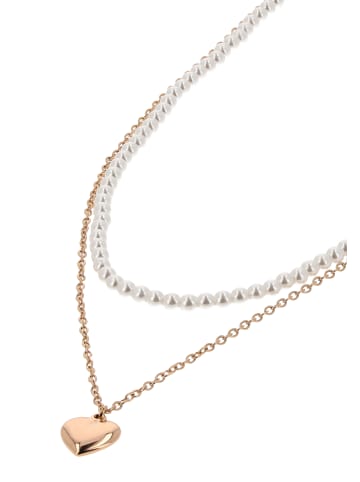 NAEMI Women Necklace in Rose Gold White