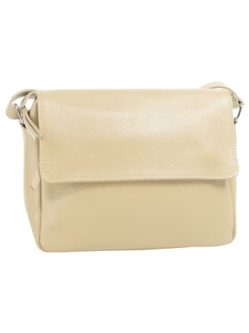 Samantha Look Umhängetasche echt Leder in beige