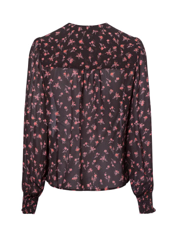 MOSS COPENHAGEN Bluse MSCHEvelda Orabella in schwarz altrosa