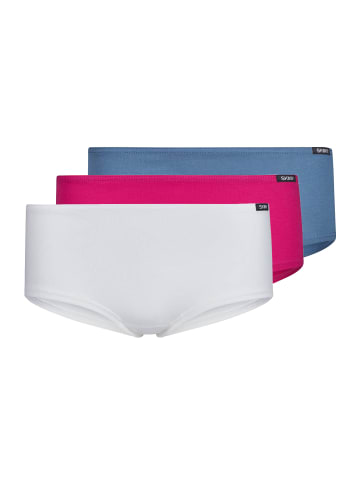 Skiny Panty 3er Pack in Elfenbein/Blau/Rosa