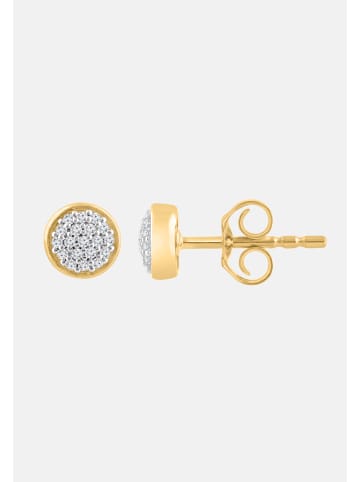 Diamant Exquis Ohrringe aus 375 Gelbgold mit Diamant