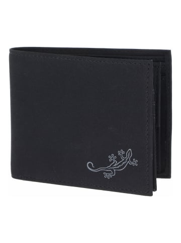 oxmox New Cryptan Geldbörse RFID Schutz 12 cm schwarz-lizard 2.0grey