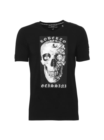 Roberto Geissini Jewel Skull T-Shirt Schwarz