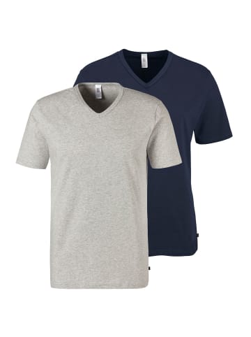 H.I.S T-Shirts in Blau / Grau