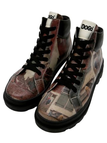 Dogo Adriana Boots - Brick in the Wall 40 in Schwarz