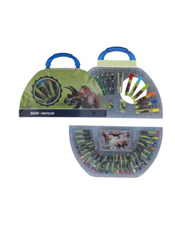 Wisam® Dinosaurier Mal- und Zeichenkoffer 100% kreativer Spaß