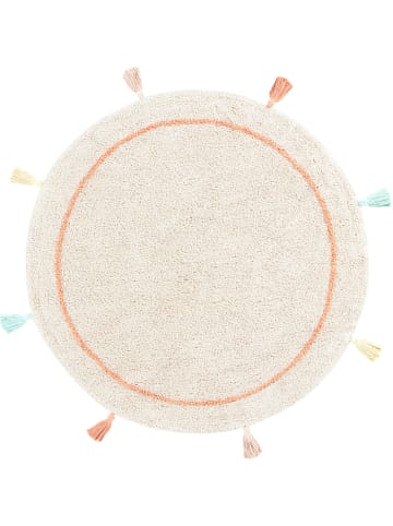 Happy Decor Kids Teppich "Colored sun" in Beige/Mehrfarbig - Ø 120  cm