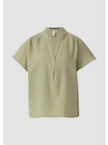 QS Bluse in 7297_helles olivgrün