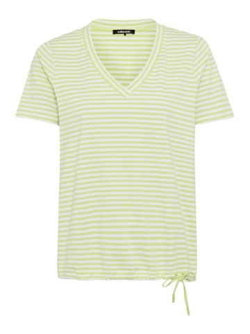Olsen T-Shirt Clara in limone weiß - 0001