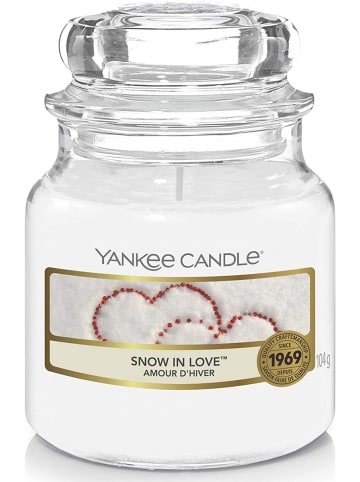 Yankee Candle Duftkerze Small Snow in Love in Weiß