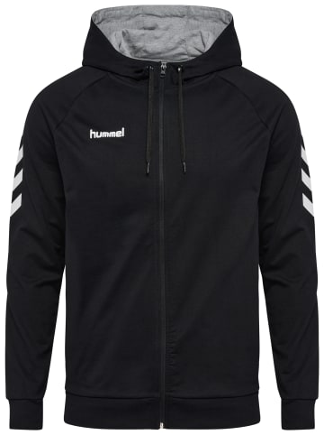 Hummel Baumwoll-Hoodie Hmlgo Cotton Zip Hoodie in BLACK