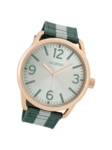 Oozoo Analog-Armbanduhr Oozoo Timepieces grün groß (ca. 45mm)