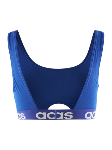 adidas Bustier SCOOP BRALETTE in jeansblau