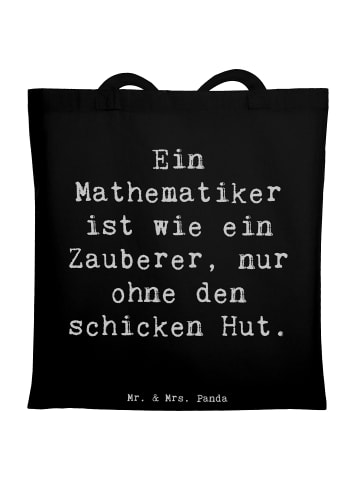 Mr. & Mrs. Panda Shopping Tasche Spruch Mathematiker Magie mit S... in Schwarz