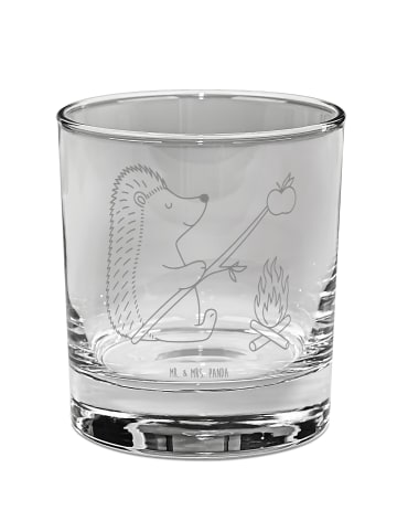 Mr. & Mrs. Panda Whiskyglas Igel Grillen ohne Spruch in Transparent