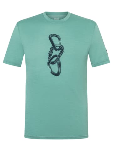 super.natural Merino T-Shirt CARABINERI in Petrol