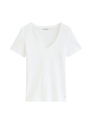 Marc O'Polo DfC V-Neck-T-Shirt regular in Weiß