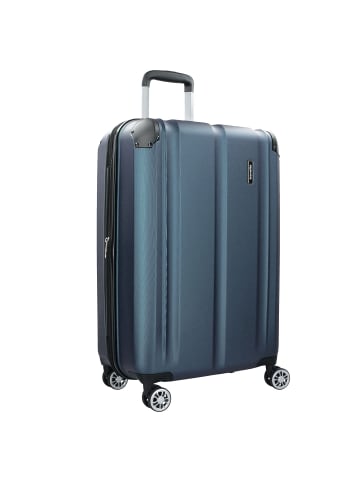 travelite City 4-Rollen Trolley L 77 cm marine