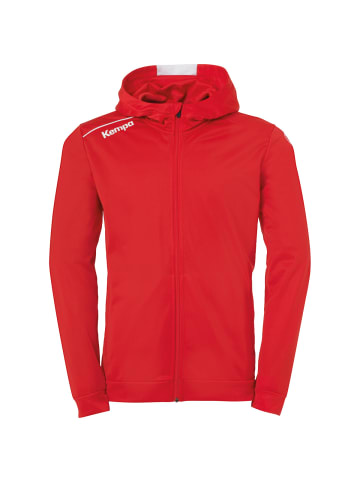 Kempa Trainingsjacke PLAYER HOOD JACKET in rot/weiß