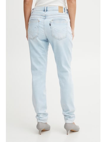 Pulz Jeans PZMELINA loose fit in Bleached Blue Denim