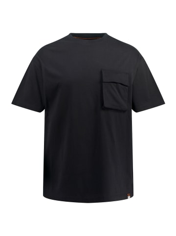STHUGE Kurzarm T-Shirt in schwarz