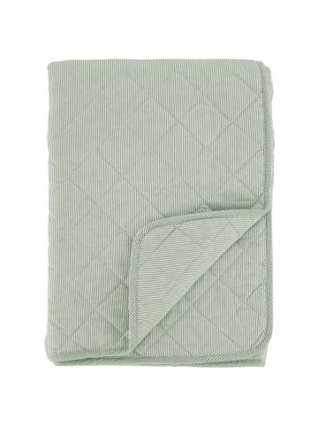 Chic Antique Chic Antique Quilt AIX Grün Weiß STREIFEN 180x130 cm