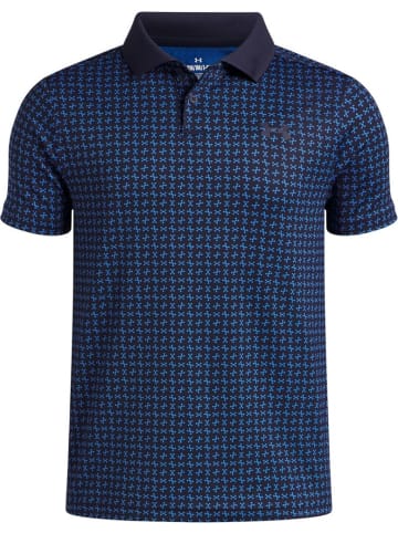 Under Armour Polo "Matchplay Printed Poloshirt" in Blau