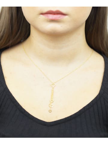 Vanlere Halskette mit Anhänger aus 375 Gelbgold Herz-Design