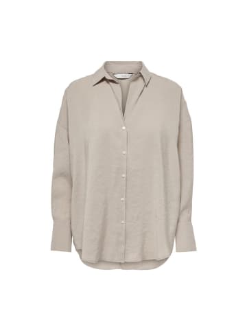 ONLY Langarmbluse in Silver Mink