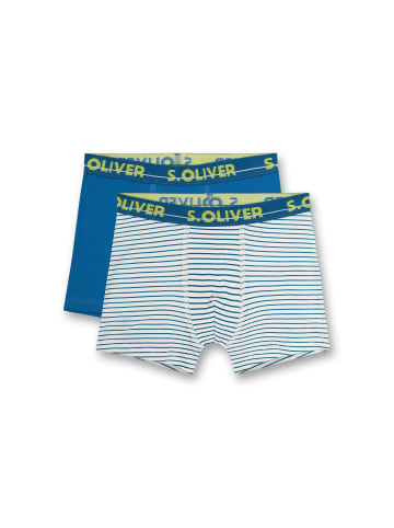 s.Oliver Boxershort 2er Pack in Petrol