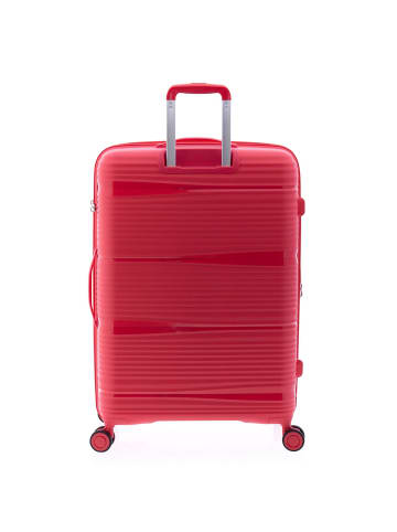 Gladiator 0800 4 Rollen Trolley 76 cm mit Dehnfalte in red