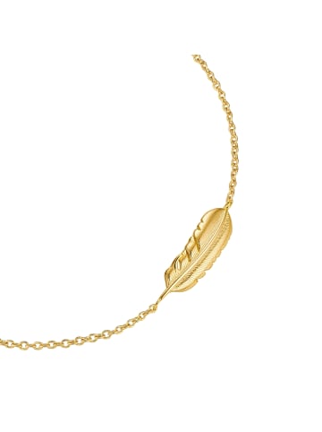 Rafaela Donata Armband Feder aus Sterling Silber in gelbgold